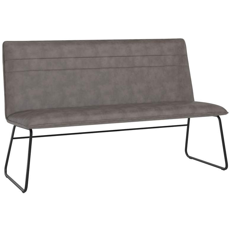 Image 1 Sunpan Huxley Banquette Dawn Gray