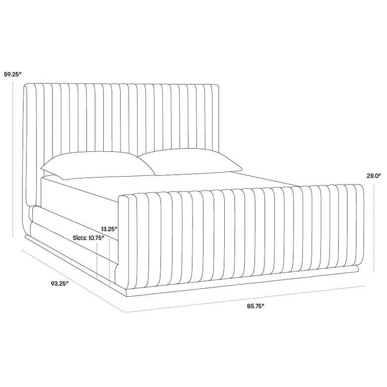 Image 3 Sunpan Hylan Bed King Hemingway Marble more views