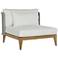Sunpan Ibiza Armless Chair Natural Stinson White
