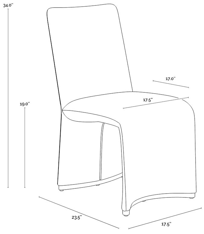 Sunpan Iluka Dining Chair Danny Teal Set of 2