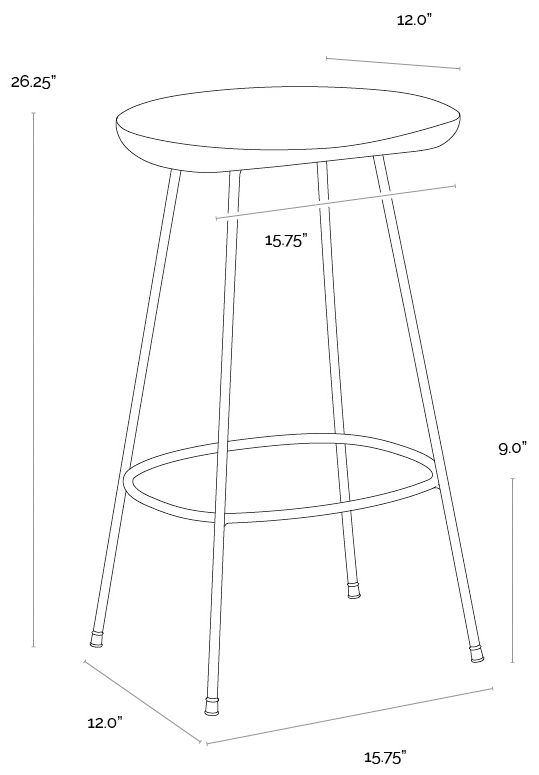 Sunpan Indra Counter Stool