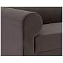5_Sunpan Ionic 97 3/4" Wide Meg Ash Brown Modern Sofa more views