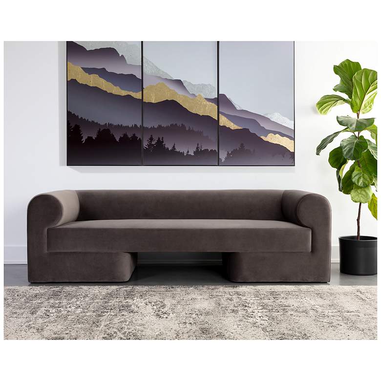 Image 4 Sunpan Ionic Sofa Meg Ash more views