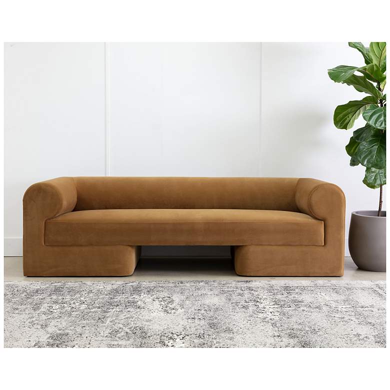 Image 5 Sunpan Ionic Sofa Meg Gold more views