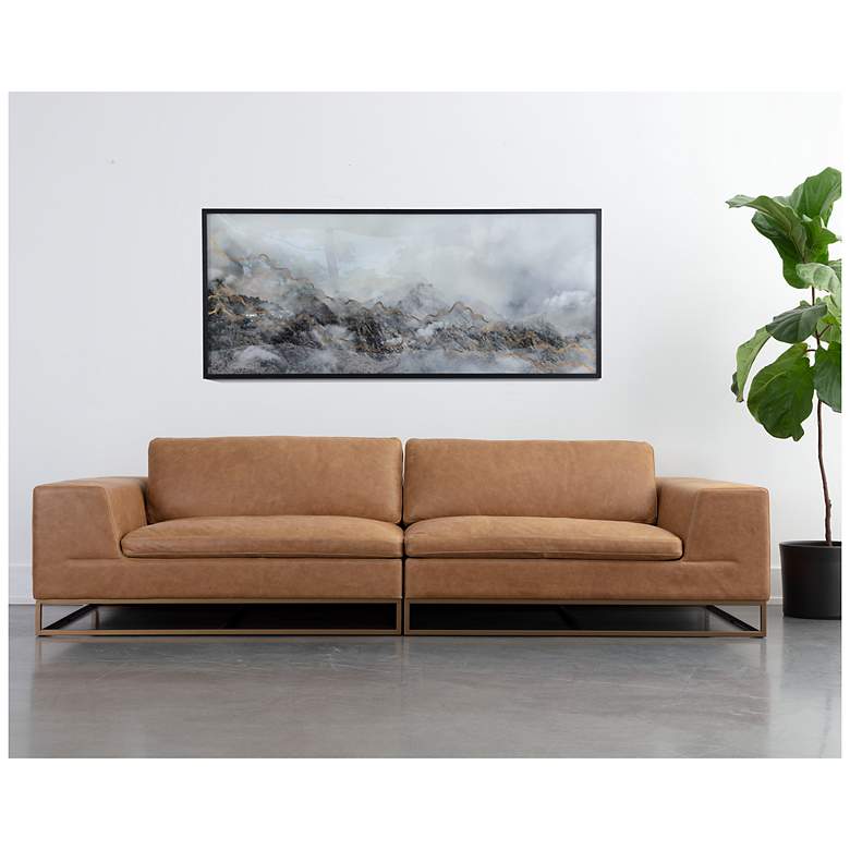 Image 4 Sunpan Ira Sofa Camel Leather more views