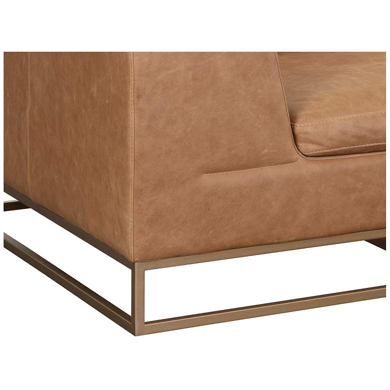Image 5 Sunpan Ira Sofa Camel Leather more views