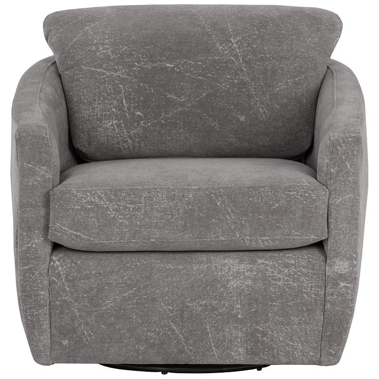 Image 3 Sunpan Irina Swivel Lounge Chair Nepal Pebble more views