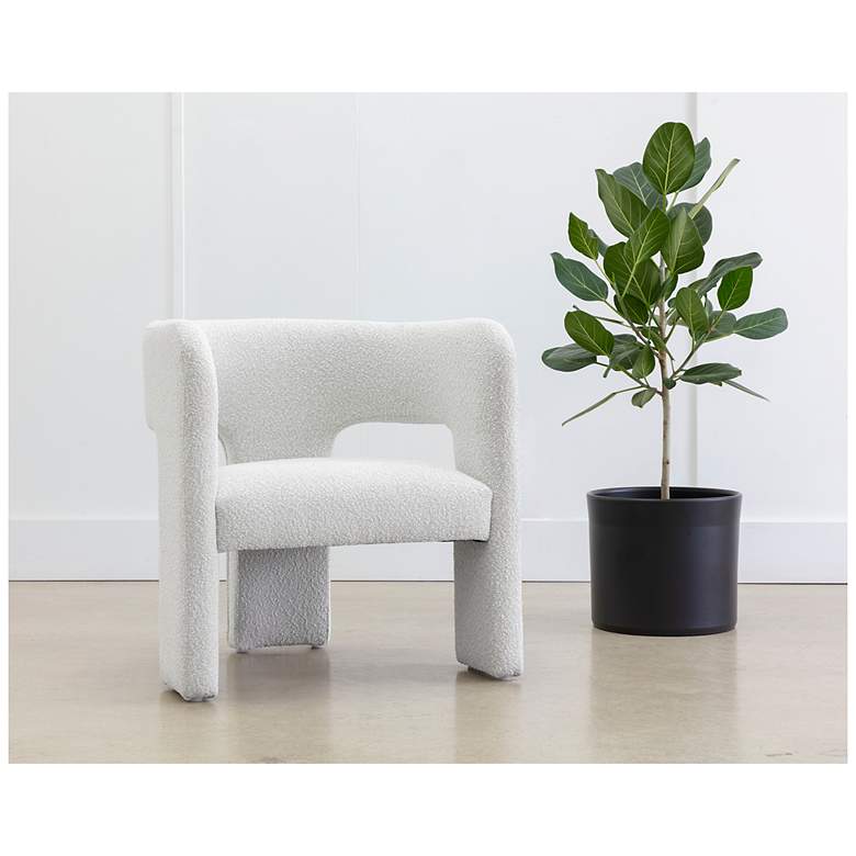 Image 1 Sunpan Isidore Lounge Chair Copenhagen White