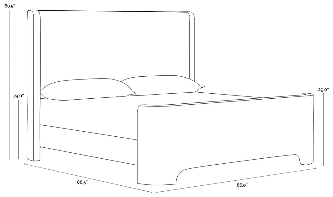 Image 7 Sunpan Ives Bed Copenhagen White more views