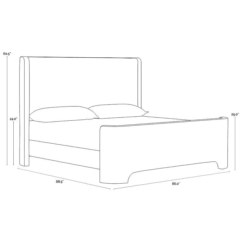 Image 4 Sunpan Ives Bed King Altro Cappuccino more views