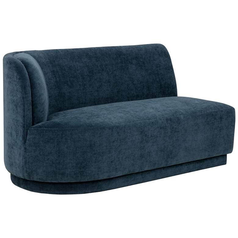 Image 1 Sunpan Jaclyn Modular Left Armchair Danny Dusty Blue