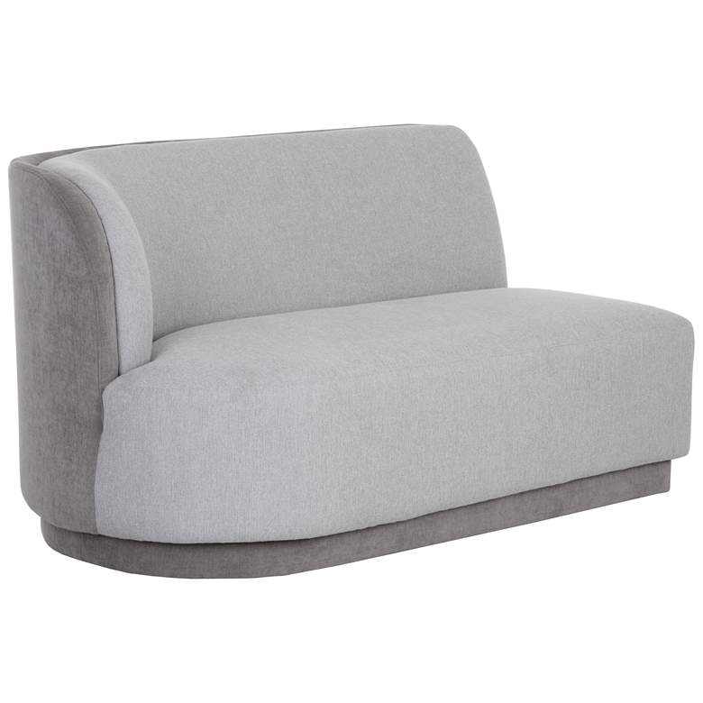 Image 1 Sunpan Jaclyn Modular Left Armchair Egypt Light Gray and Danny Medium Gray