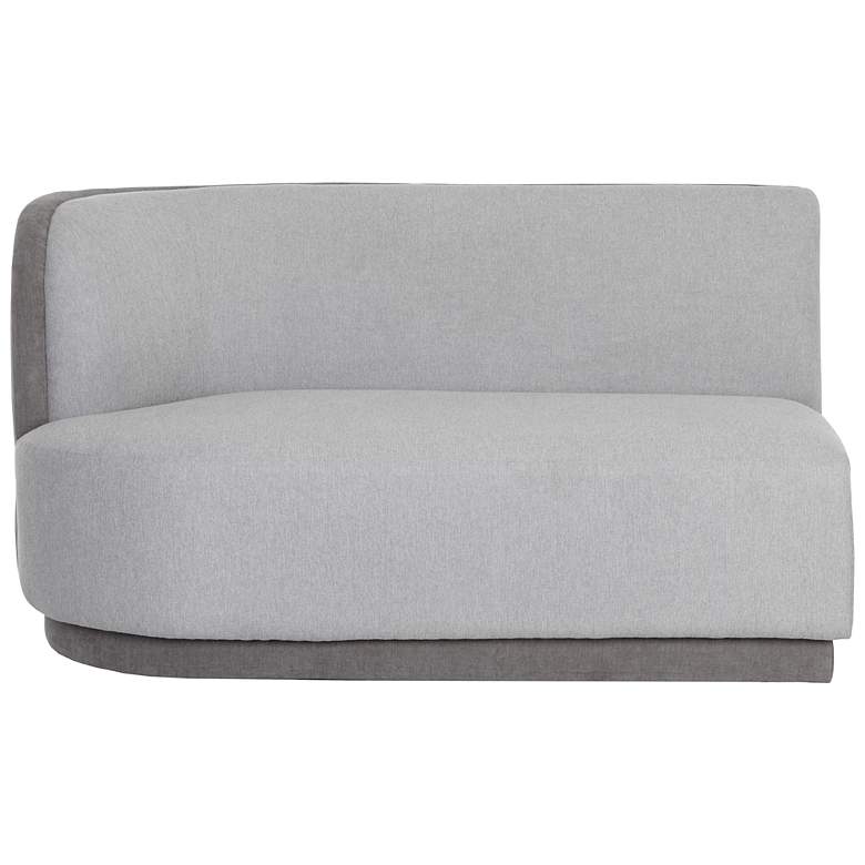 Image 2 Sunpan Jaclyn Modular Left Armchair Egypt Light Gray and Danny Medium Gray more views