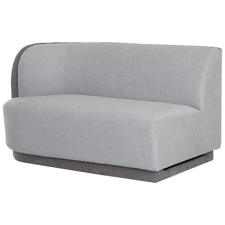 Image 3 Sunpan Jaclyn Modular Left Armchair Egypt Light Gray and Danny Medium Gray more views