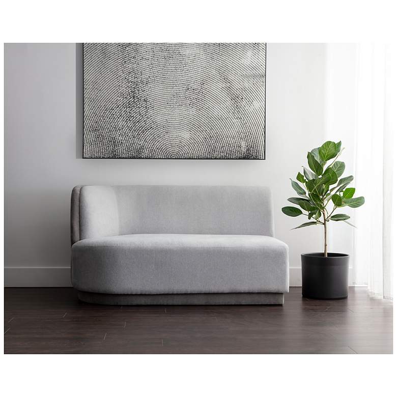 Image 5 Sunpan Jaclyn Modular Left Armchair Egypt Light Gray and Danny Medium Gray more views