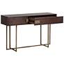 3_Sunpan Jade Console Table Antique Brass Dark Mango more views