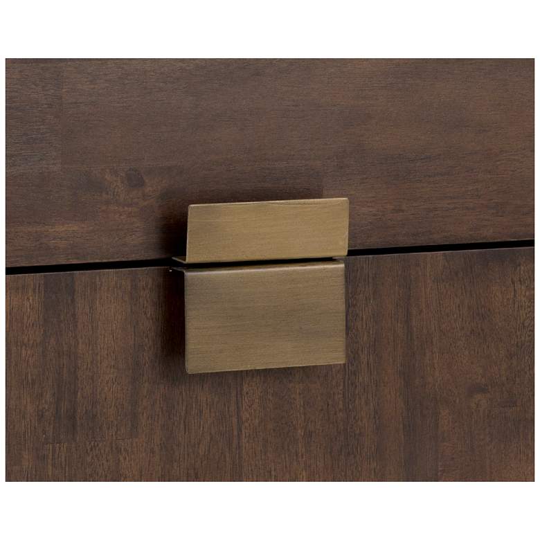 Image 5 Sunpan Jade Nightstand Antique Brass Dark Mango more views
