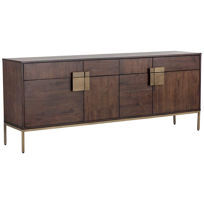 Image 2 Sunpan Jade Sideboard Antique Brass Dark Mango more views