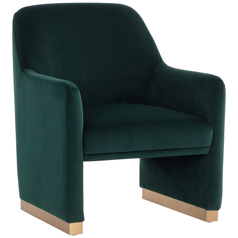 Image 2 Sunpan Jaime Lounge Chair Meg Dark Emerald