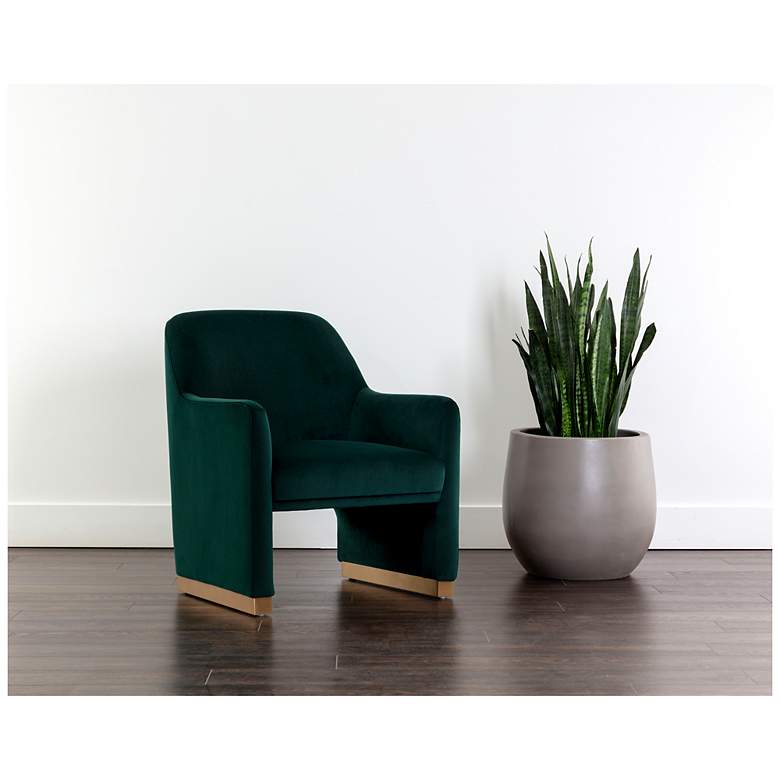 Image 1 Sunpan Jaime Lounge Chair Meg Dark Emerald
