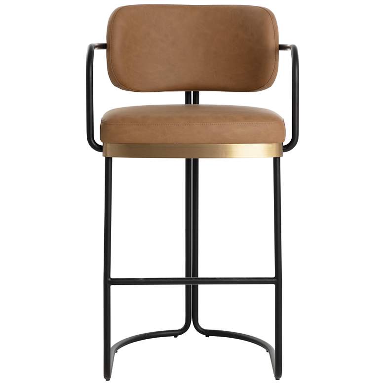 Image 2 Sunpan Jalen Barstool Milliken Cognac more views