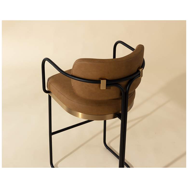 Image 7 Sunpan Jalen Barstool Milliken Cognac more views