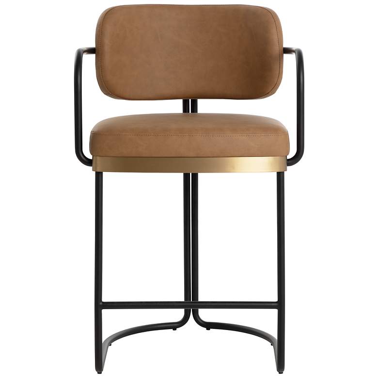 Image 2 Sunpan Jalen Counter Stool Milliken Cognac more views