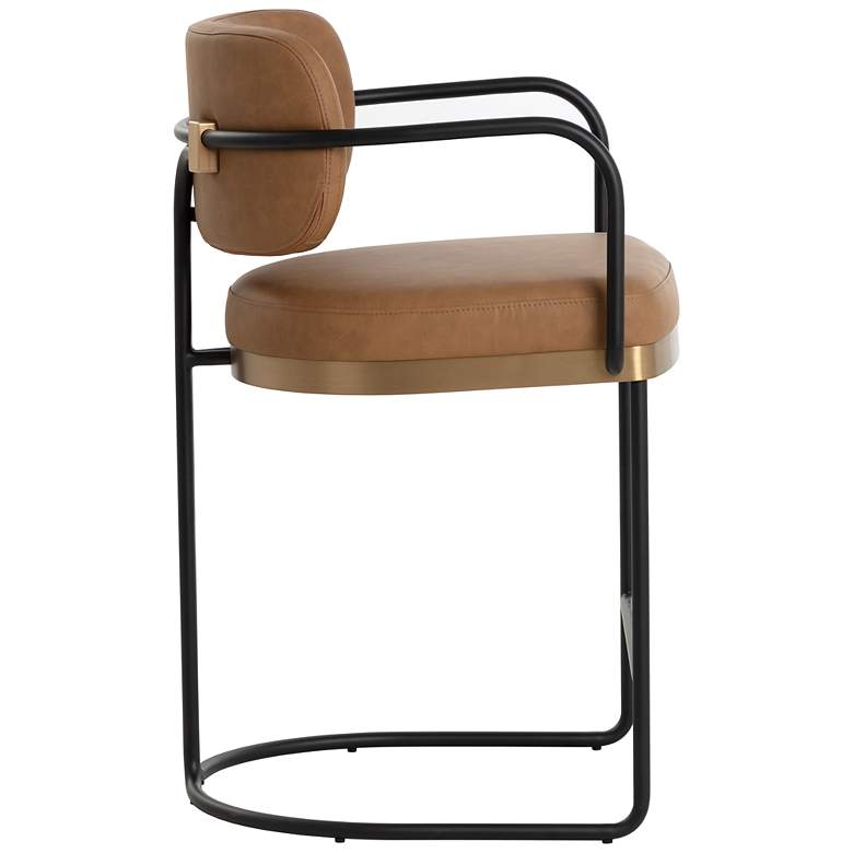 Image 3 Sunpan Jalen Counter Stool Milliken Cognac more views