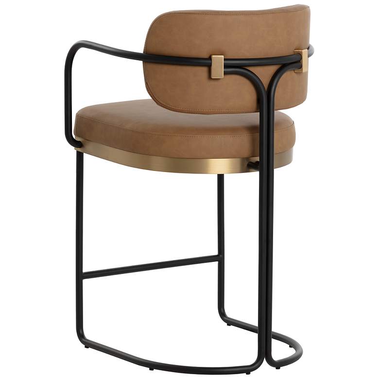 Image 4 Sunpan Jalen Counter Stool Milliken Cognac more views