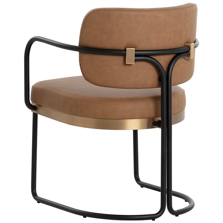 Image 4 Sunpan Jalen Dining Armchair Milliken Cognac more views