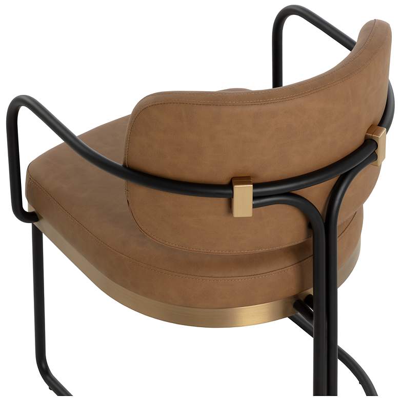 Image 5 Sunpan Jalen Dining Armchair Milliken Cognac more views