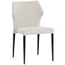 1_Sunpan James 22" Wide City Beige Stackable Dining Chairs Set of 2