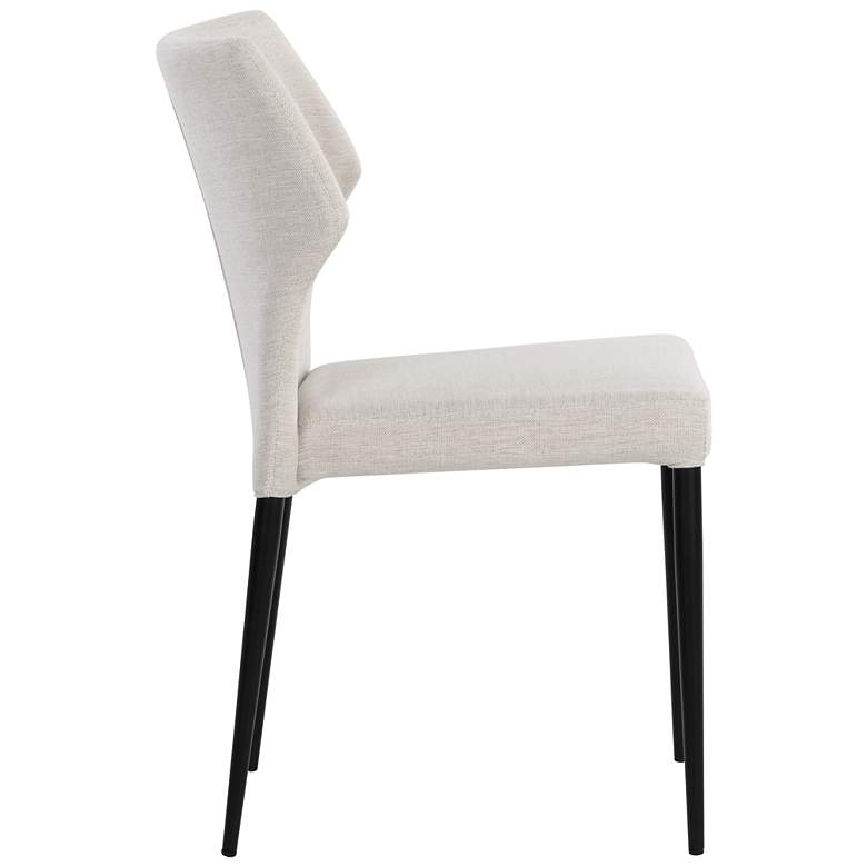 Image 2 Sunpan James 22" Wide City Beige Stackable Dining Chairs Set of 2 more views