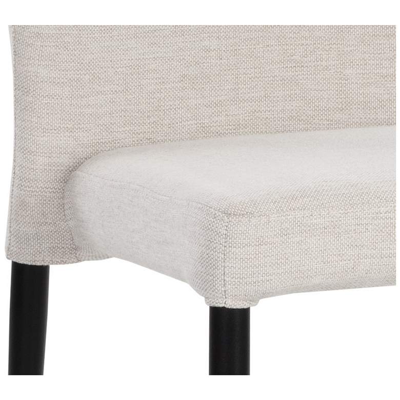 Image 4 Sunpan James 22" Wide City Beige Stackable Dining Chairs Set of 2 more views