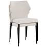 7_Sunpan James 22" Wide City Beige Stackable Dining Chairs Set of 2 more views