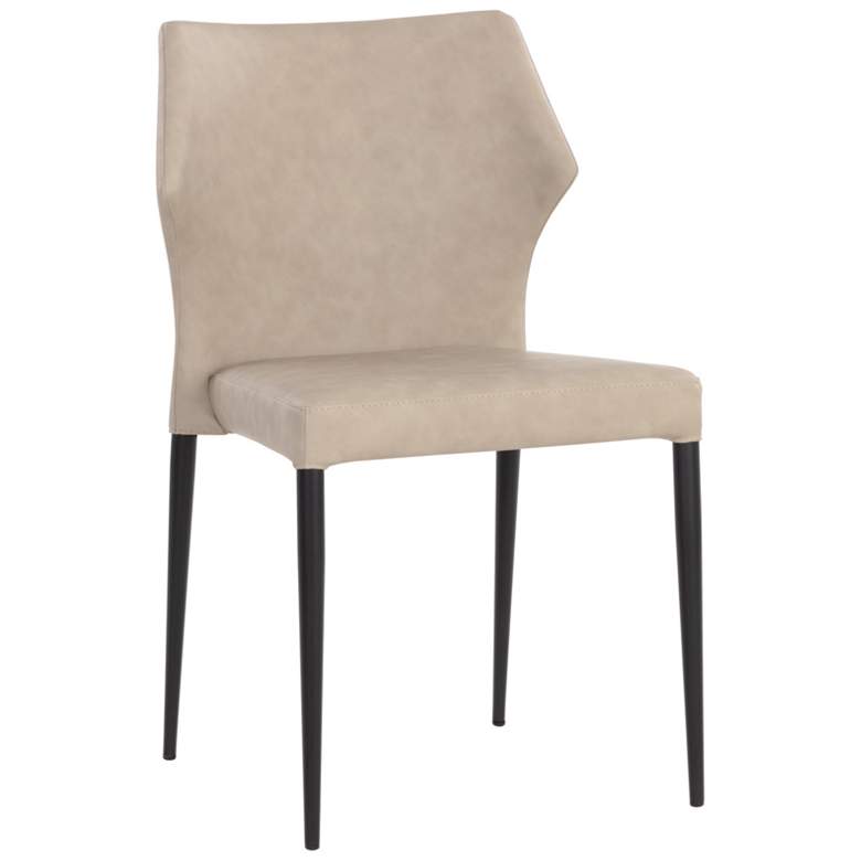 Image 2 Sunpan James Stackable Dining Chair Bounce Stone Set of 2