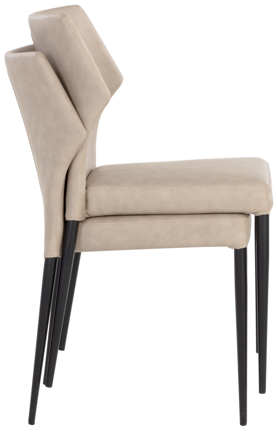 Sunpan James Stackable Dining Chair Bounce Stone Set of 2