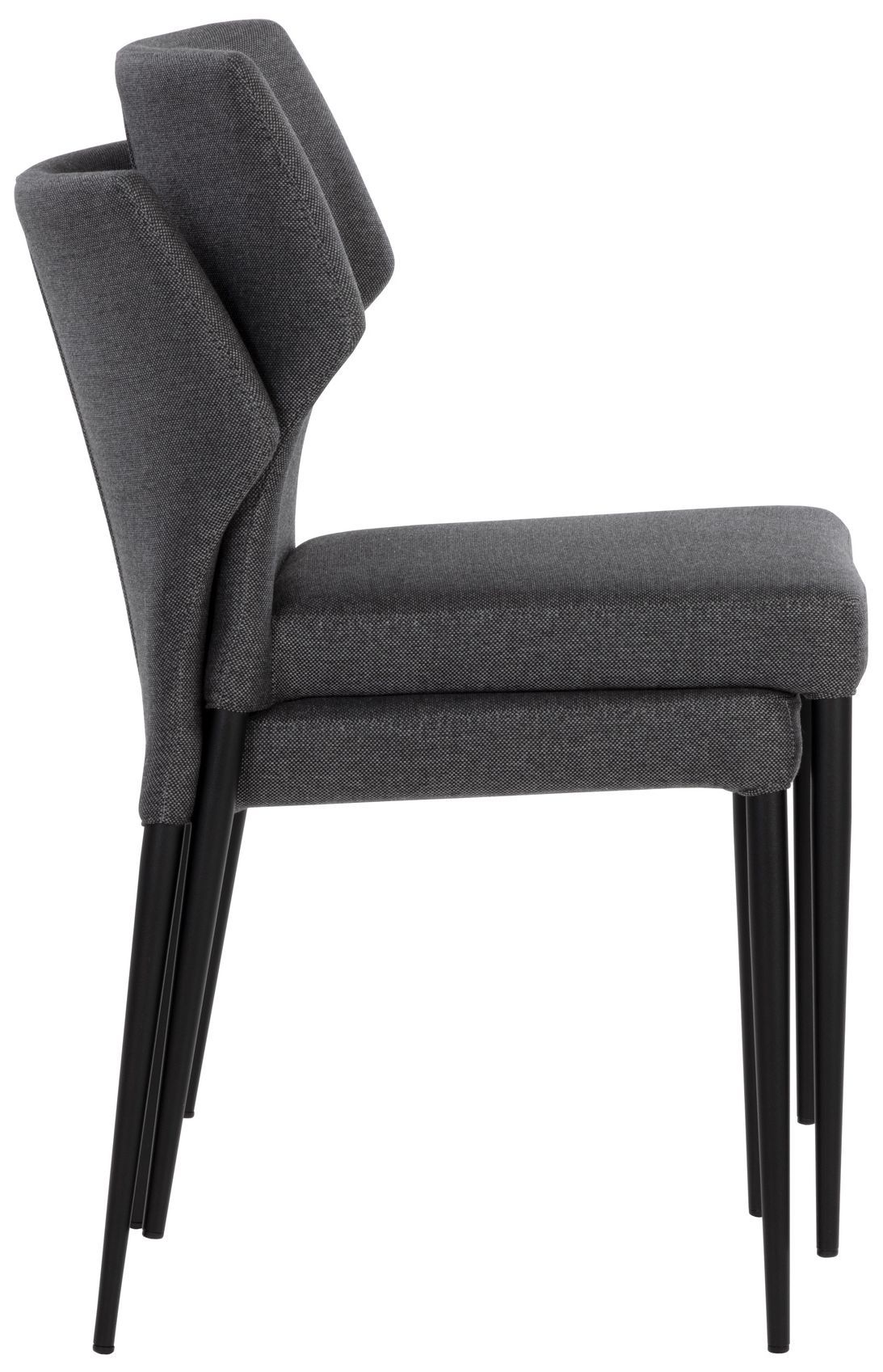 Sunpan James Stackable Dining Chair City Gray Set of 2