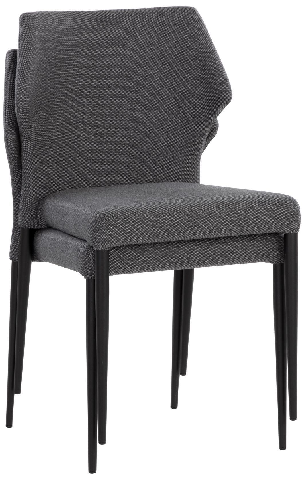 Sunpan James Stackable Dining Chair City Gray Set of 2