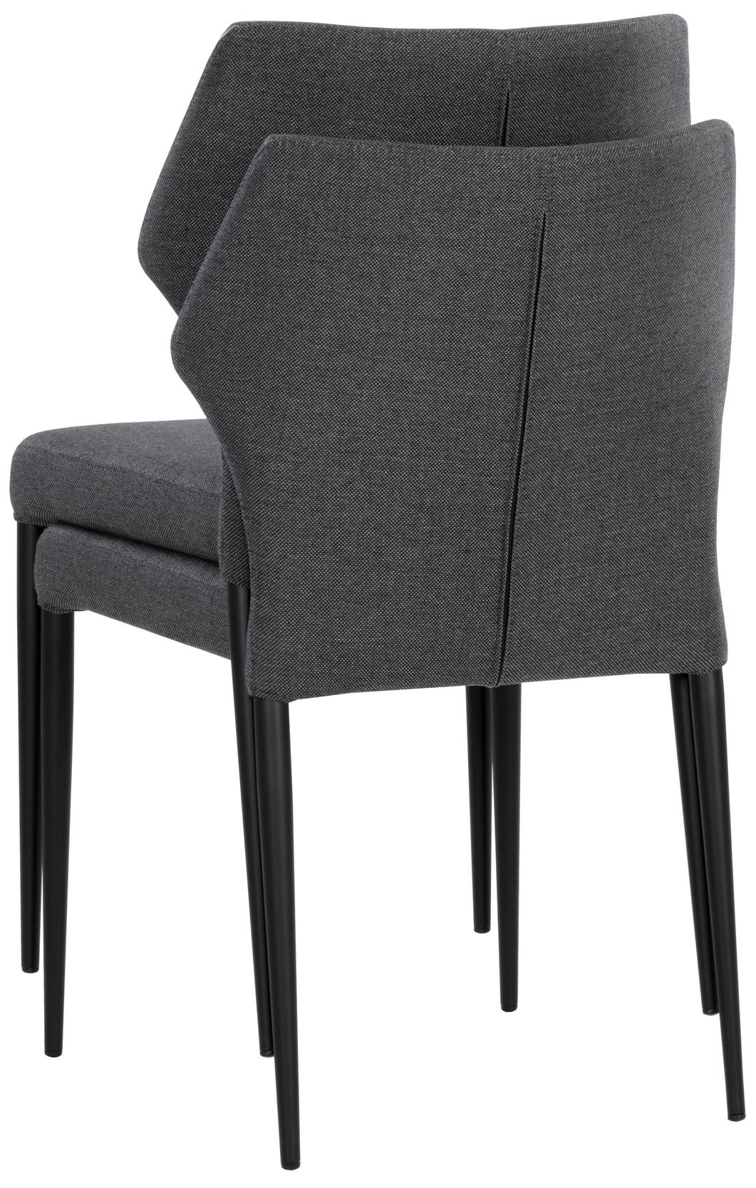 Sunpan James Stackable Dining Chair City Gray Set of 2