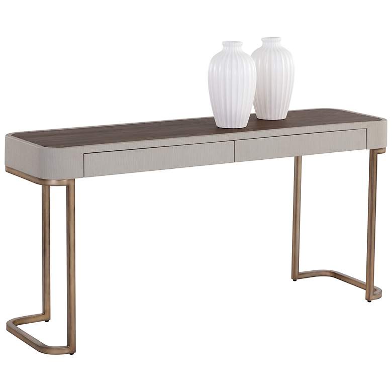 Image 2 Sunpan Jamille Console Table Cream more views
