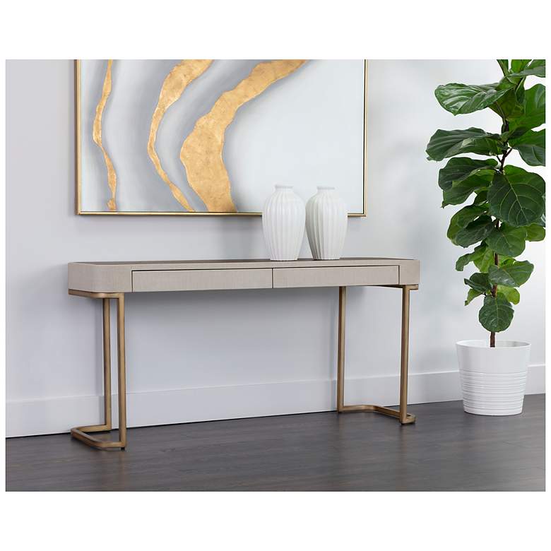 Image 6 Sunpan Jamille Console Table Cream more views