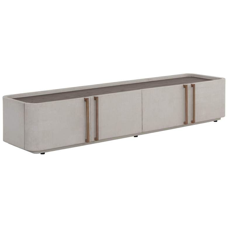 Image 1 Sunpan Jamille Media Console And Cabinet Cream