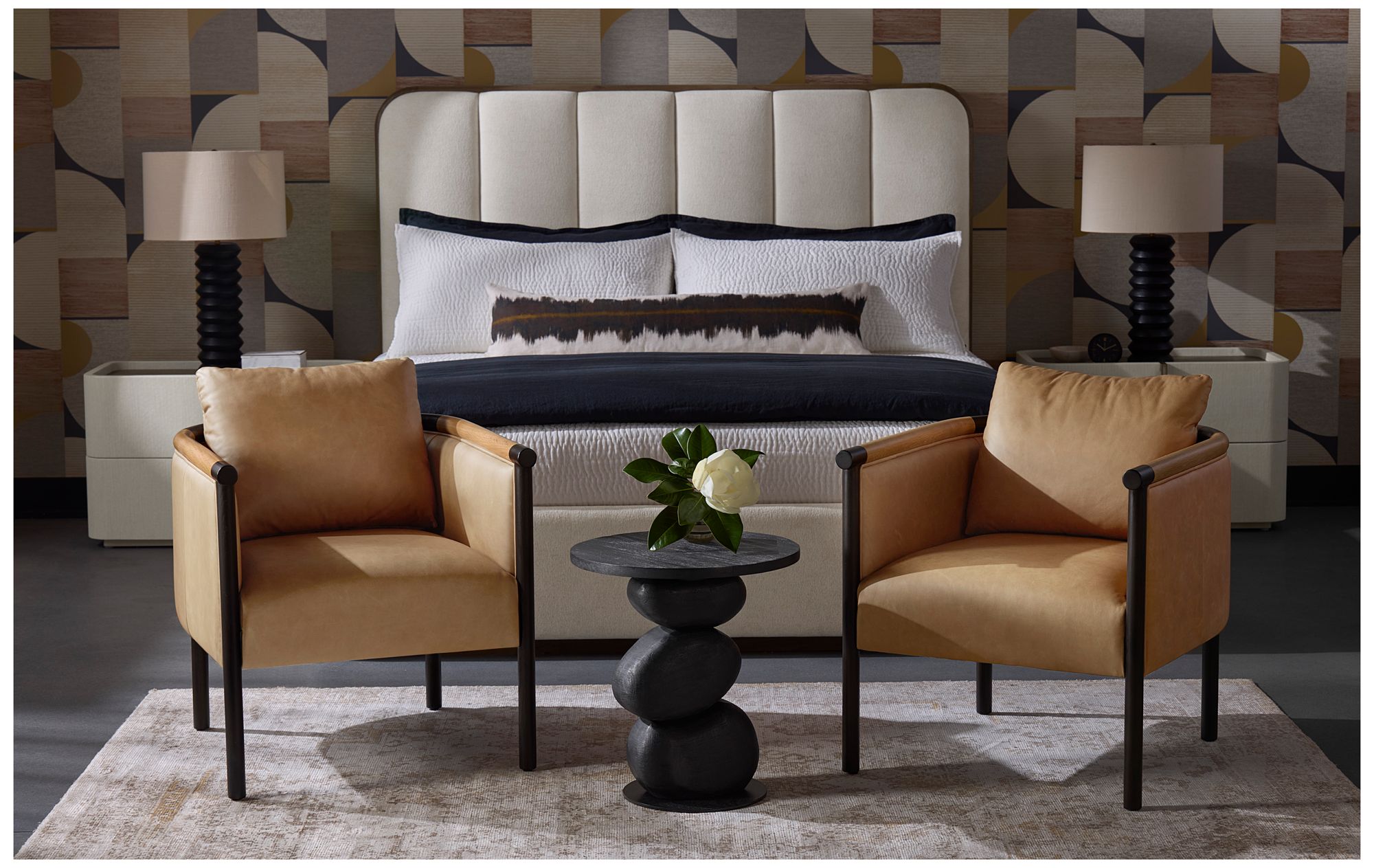 Sunpan Jamille Nightstand Large Cream