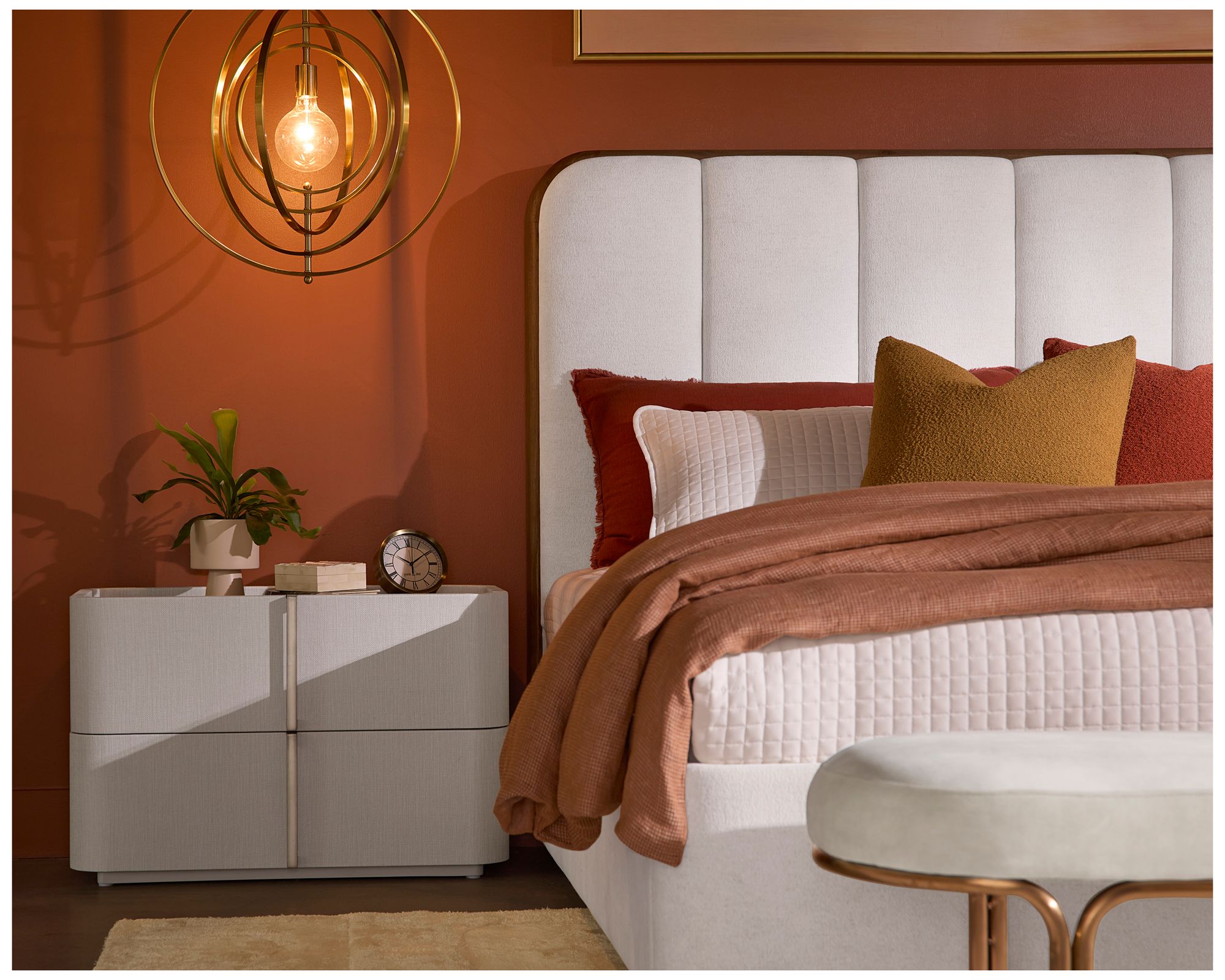 Sunpan Jamille Nightstand Large Cream