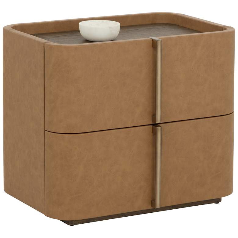 Image 1 Sunpan Jamille Nightstand Small Cognac