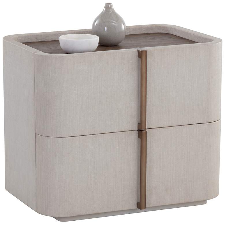 Image 2 Sunpan Jamille Nightstand Small Cream more views