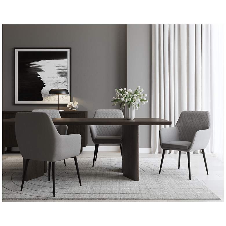 Image 7 Sunpan Jayna Dining Armchair Black Polo Club Stone more views