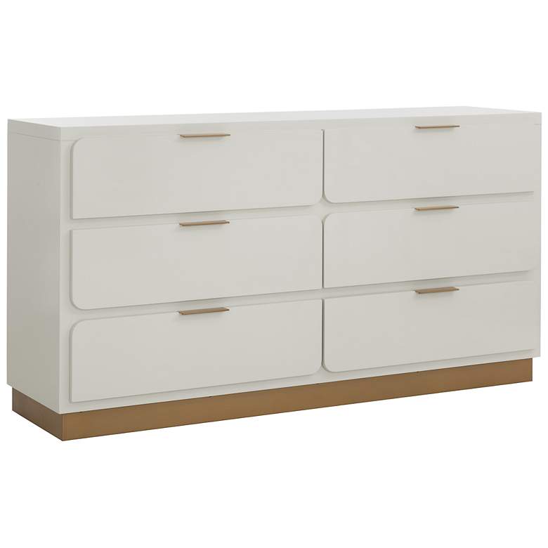 Image 2 Sunpan Jenkins Dresser High Gloss Cream more views