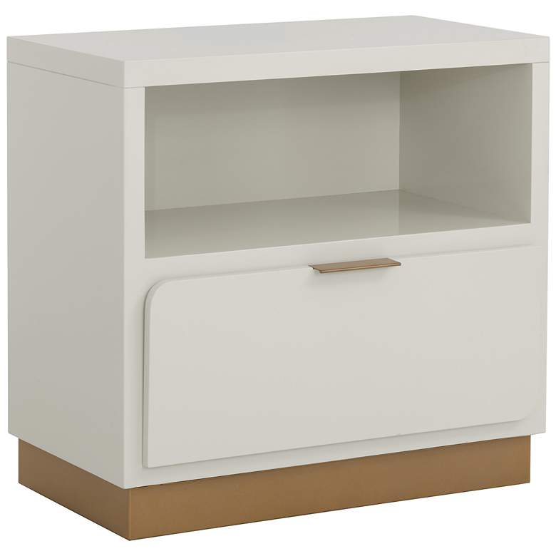 Image 2 Sunpan Jenkins Nightstand High Gloss Cream more views